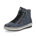 Remonte Damen High-Top Sneaker D0772, Frauen Halbschuhe,lose Einlage,wasserabweisend,remonteTEX,straßenschuhe,Strassenschuhe,blau (14),43 EU