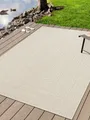 the carpet Outdoorteppich Kansas, rechteckig, Höhe: 10 mm, moderner robuster In und Outdoor Teppich Jute Look