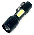 Mini Polizei Taschenlampe I Swat I Wiederaufladbare Handlampe I starke Leuchtkraft I Akku