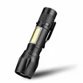 MINI Taschenlampe LED Cree Zoom Polizei 1000 Meter Leuchtweite inkl. Akku USB