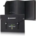 BRESSER 90 Watt mobiles Solarladegerät mit USB und DC Stromversorgung