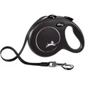 FLEXI New Classic Leine schwarz S 5m bis zu 15kg- Gurt