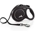 Flexi - Hundeleine New Classic S Länge: 5m Schwarz Rollleine Gurtleine Seilleine