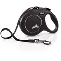 Flexi - Hundeleine New Classic S Länge: 5m Schwarz Rollleine Gurtleine Seilleine