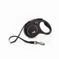 FLEXI New Classic S 5m starke automatische Leine für Hunde bis 15kg SCHWARZ