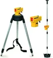 Stabila Kreuzlinienlaser LAX 50 16789 | selbstnivellierend | 10 m Reichweite | Teleskop-Stativ | 360° drehbar | IP53