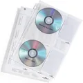 CD/DVD-Hüllen A4 Schutzvlies 4er Set PP 5 Stück transparent 522219