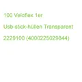 Veloflex 1er Usb-stick-hüllen Transparent, 100 St. 2229100 (4000225029844)