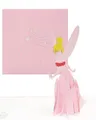 Pop-Up Karte Kleine Fee - 3D Feenkarte „Tinkerbell – Feenstab & Feenstaub“ – Geburtstagskarte, Einladungskarte & Glückwunschkarte zu Geburtstag & Kindergeburtstag für Mädchen in Pink & Rosa -