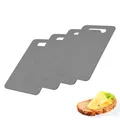 Westmark Frühstücksbrettchen, 4 Stück, Messerschonend, Kunststoff, Anthrazit