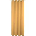 Adam Vorhang Uni Collection light (1 St), Ösen, blickdicht, aus 100% Bio-Baumwolle, Vorhang nach Wunschmaß gelb 145 cm x 175 cm