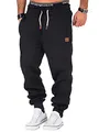 REPUBLIX Herren Sporthose Jogger Jogginghose Sweatpants Trainingshose R-0053 Anthrazit L
