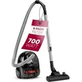 Clatronic Bodenstaubsauger mit energiesparenden 700 Watt | Staubsauger mit 5-fach Mikrofiltersystem | Sauger mit Beutel | BS 1300 N anthrazit - Grau