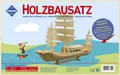 PEBARO 877 - Holzbausatz Dschunke, 53 Teile, Holzkonstruktion zum Zusammenstecke