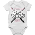 Shirtracer Shirtbody Das Wars Jetzt habe ich die Macht Zur Geburt weiß 3/6 Monate