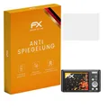 atFoliX Panzerfolie kompatibel mit Sony DSC-W830 Schutzfolie, entspiegelnde und stoßdämpfende FX Folie (3X)