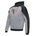 Dainese Daemon-X Safety Zip Motorrad Hoodie Herren (grau/schwarz/rot) Gr: 56