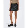 ONLY Lederimitatrock ONLAMAZING-LIORA HW FAUX LEAT SKIRT PNT schwarz S (36)