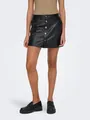 Lederimitatrock "ONLAMAZING-LIORA HW FAUX LEAT SKIRT PNT", Gr. S (36), Black