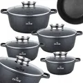 Zilner 8-tlg. Topfset Topfset Induktion,Kochtopf Set|induktions Töpfe Set ZL7320