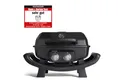BURNHARD® Gasgrill 2-Brenner WAYNE 4,4 kW, Tragbarer Balkongrill, Tischklein mit Aludruckguss Brennkammer inkl. Abdeckhaube, Gusseisen Grillrost, #944219