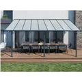 Palram - Canopia Terrassenüberdachung Sierra 555 cm x 295 cm Grau