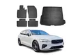 OMAC Auto-Fußmatten Fußmatten & Kofferraumwanne Set für Volvo V60 2017-2025 Gummi TPE (5 St), für Volvo V60 2017-2025 Volvo V60 2017-2025, Einfache Installation,Antirutsch,Leicht zu reinigen