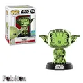 FUNKO POP Star Wars #124 Green Chrome Yoda - 2019 Summer Convention - Vinyl Figu