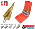 3-tlg Titan Stufenbohrer Schälbohrer Metall Bohrer Fräser Satz 4 - 32mm XT20500