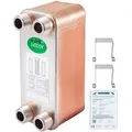 VEVOR EATB12 Plattenwärmetauscher Plattenwärmetauscher 30 Wärmetauscher 30 Plattenwärmetauscher Edelstahl 316L Wärmetauscher Heizung