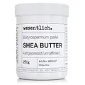 Sheabutter kaltgepresst 250g - 100% rein und unraffiniert - pure Pflege oder perfekte Basis für hochwertige Pflegeprodukte von wesentlich.
