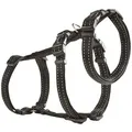 Wolters Sicherheitsgeschirr Geschirr Soft & Safe No Escape schwarz Panikgeschirr schwarz Größe: XL Verstellmöglichkeit: 70 cm - 100 cm