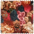 Heiro Samt Velours Möbelstoff mit Fleckschutz (Dutch Peonies)