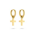 s.Oliver Ohrring - Elegante Creolen aus poliertem Edelstahl - gold - wasserfest & hautfreundlich