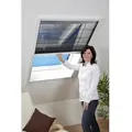 Hecht Insektenschutz Dachfenster, ca. B110/H160 cm, Dunkelbraun