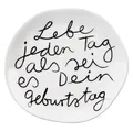 räder Teller MIX&MATCH LEBE JEDEN D 14 cm weiß