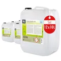 Höfer Chemie 12 x 10 L Essigsäure 60% - optimaler Reiniger und Entkalker - Premium Qualität Made in Germany - frisch abgefüllt im handlichen Kanister