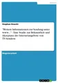 \"Weitere Informationen zur Sendung unter www...\" - Eine Studie zur Bekanntheit