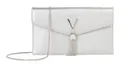 Valentino Umhängetasche Clutch Luxe Pochette Argento silberfarben