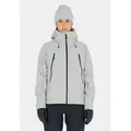 Skijacke SOS "Hoverla", Damen, Gr. S, grau, 77% Polyamid, 23% Elasthan, unifarben, sportlich, kurz, ohne Ausschnitt, Langarm, Jacken, aus hochfunktionalem Stretchmaterial