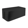LogiLink KAB0062 Kabelbox groß 407x157x133,5mm Kabelmanager Büro Zuhause Schwarz