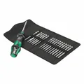 Schraubendreher mit Wera Kompakt Turbo 1-4 Bit-Halter mit schwarz-grünem Schrau