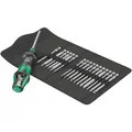 Wera 826 T Kraftform Turbo 1/4" Bits-Handhalter Wechselklingen Set 1, 18 teilig