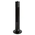 Clatronic leiser Turmventilator mit Timer & Schwenkfunktion | 78 cm Standventilator oszillierend | 3 Geschwindigkeitsstufen | platzsparend | ruhiger Lauf | sicherer Stand | TVL 3770 schwarz