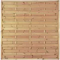 T&J Sichtschutzzaun Maxi-Massiv Sichtschutz Lamellenzaun, 180x180 cm