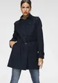 Langjacke "HERITAGE SINGLE BREASTED TRENCH", mti den typischen Trenchdetails & Streifen als Gürtelschlaufe, Gr. XL (42), midnight