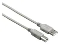 Hama 200902 0,48 Gbit/s USB A auf USB B Männlich 5 m  Grau