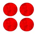 Hermann Schütz Aufkleber Dimension Holografie-Leucht-Reflektoren rot Punkte 105x105mm