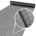 ANRO Teppich Läufer Küchenläufer Küchenteppich Läufer Flur Teppich Velours rutschfest waschbar für Flur, Schlafzimmer, Wohnzimmer, Küche Davis Grau 67 x 100cm