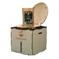keep it grün Geruchslose Trenntoilette für Garten, Indoor & Unterwegs (Bausatz) | Komfort Komposttoilette - Sitzhöhe 45cm | Klo für Draußen und Drinnen | gratis Pflanzenkohle-Einstreu